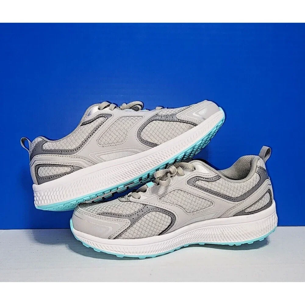 Skechers Air Cooled Goga Mat Go Run Consistent Women's Shoes Size 7 Grey
